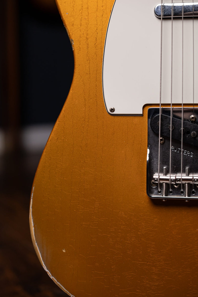 2016 Fender Custom Shop Wildwood 1955 Telecaster Relic Electric Guitar - Candy Tangerine