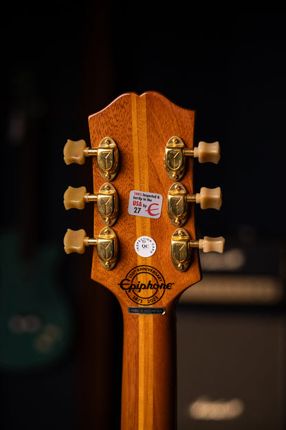 Epiphone 150th Anniversary Zephyr DeLuxe Regent Hollowbody Electric Guitar - Aged Antique Natural
