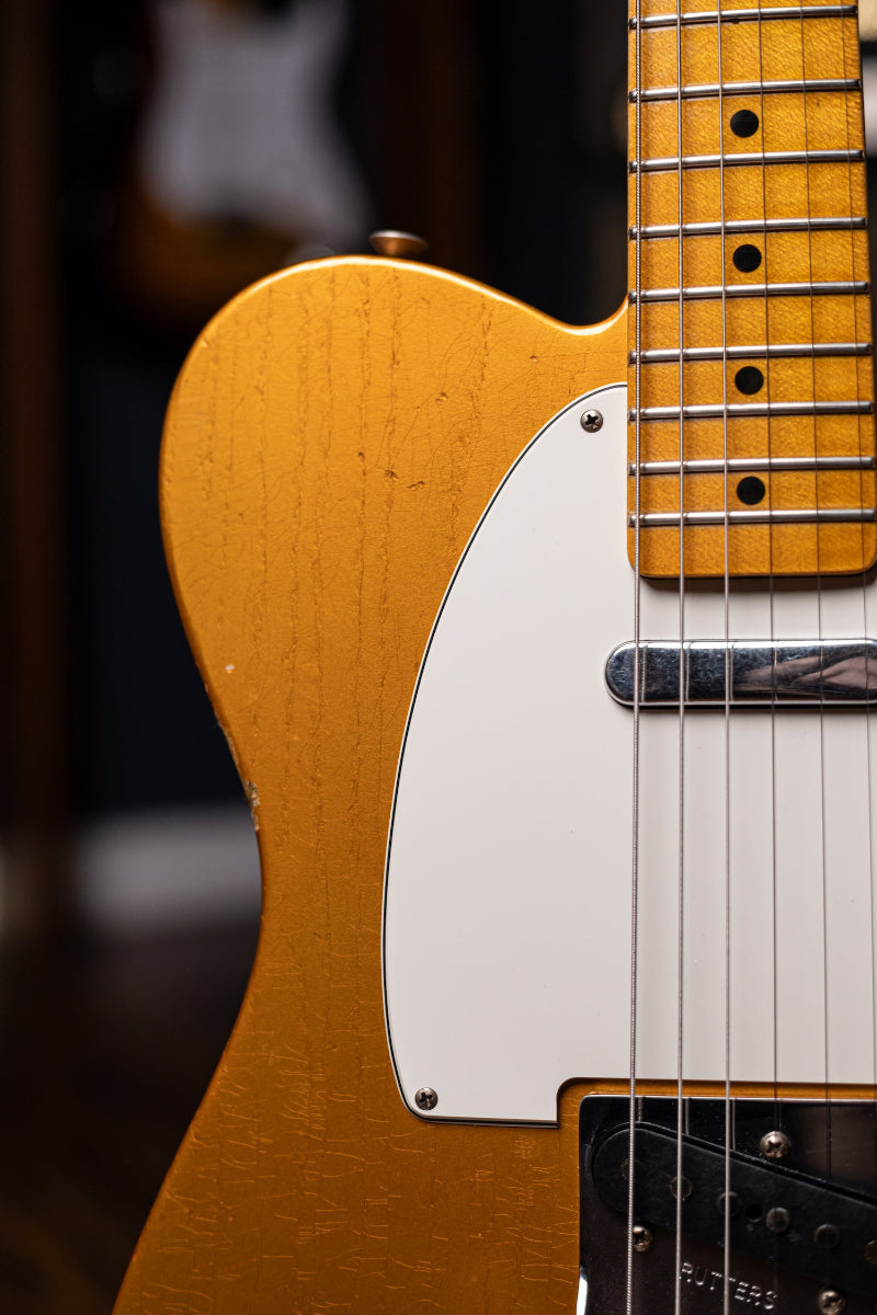 2016 Fender Custom Shop Wildwood 1955 Telecaster Relic Electric Guitar - Candy Tangerine