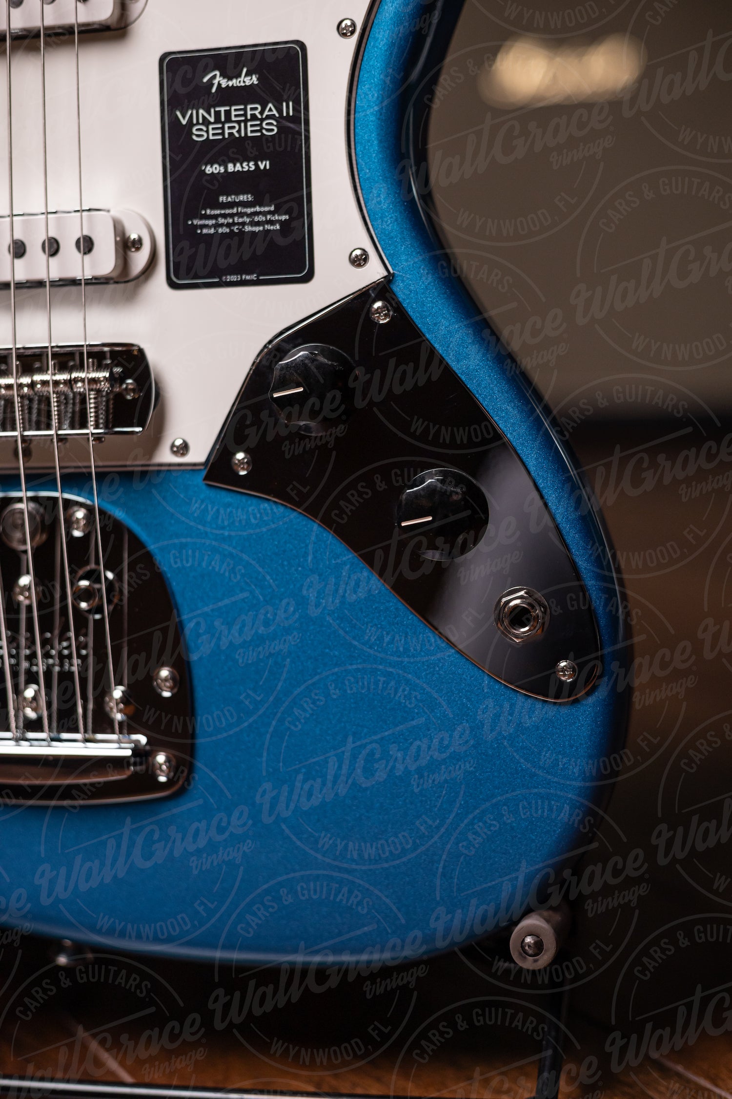 Fender Vintera II 60's Bass VI Electric Guitar - Lake Placid Blue