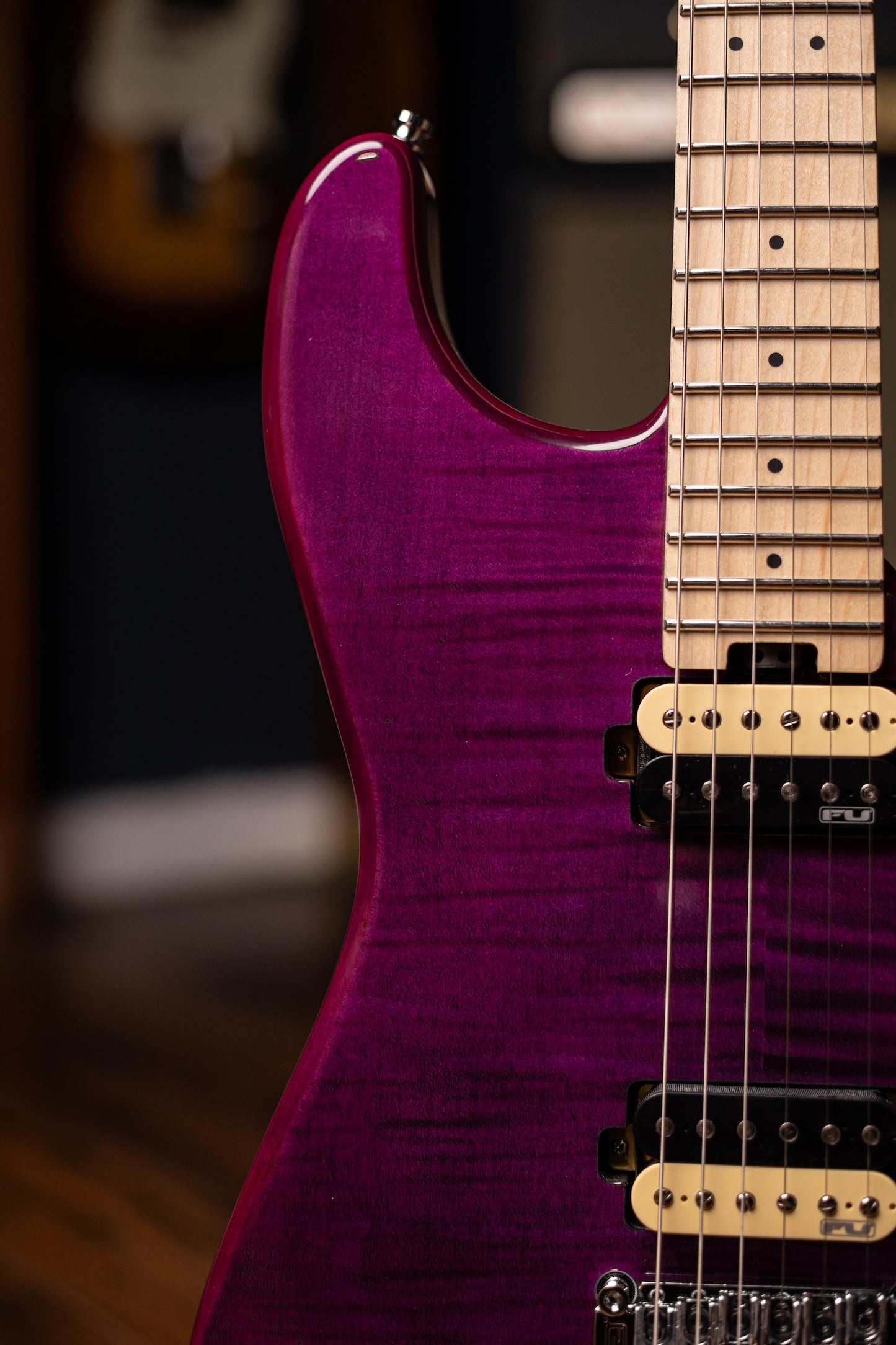FuTone FU Pro Electric Guitar - Trans Purple