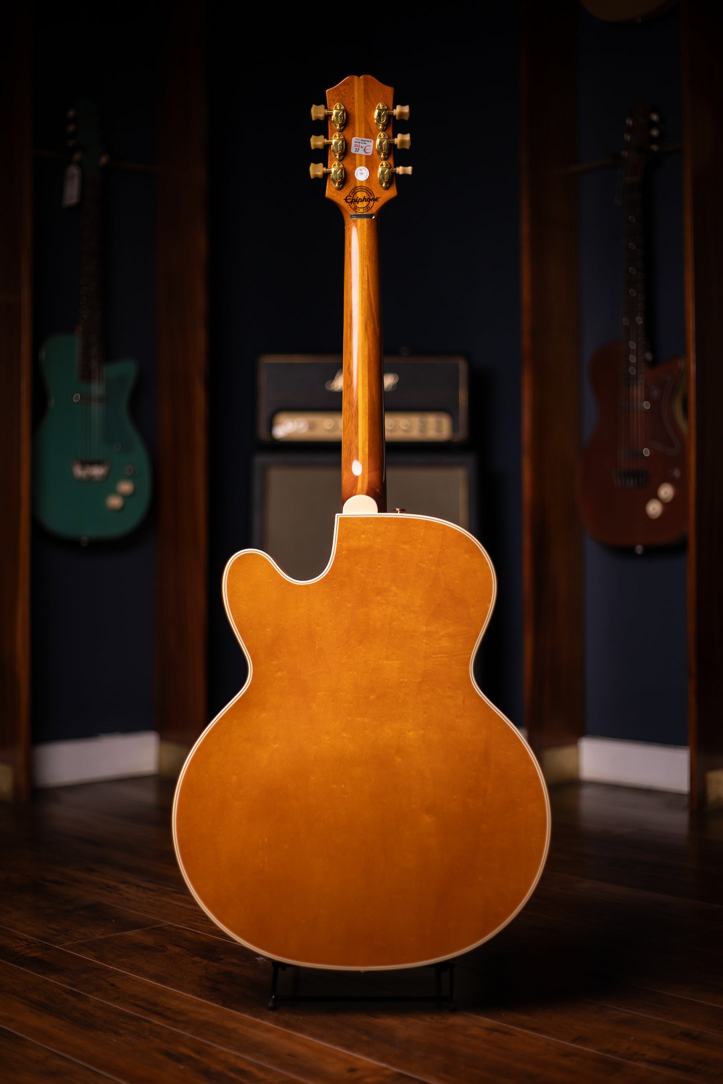Epiphone 150th Anniversary Zephyr DeLuxe Regent Hollowbody Electric Guitar - Aged Antique Natural