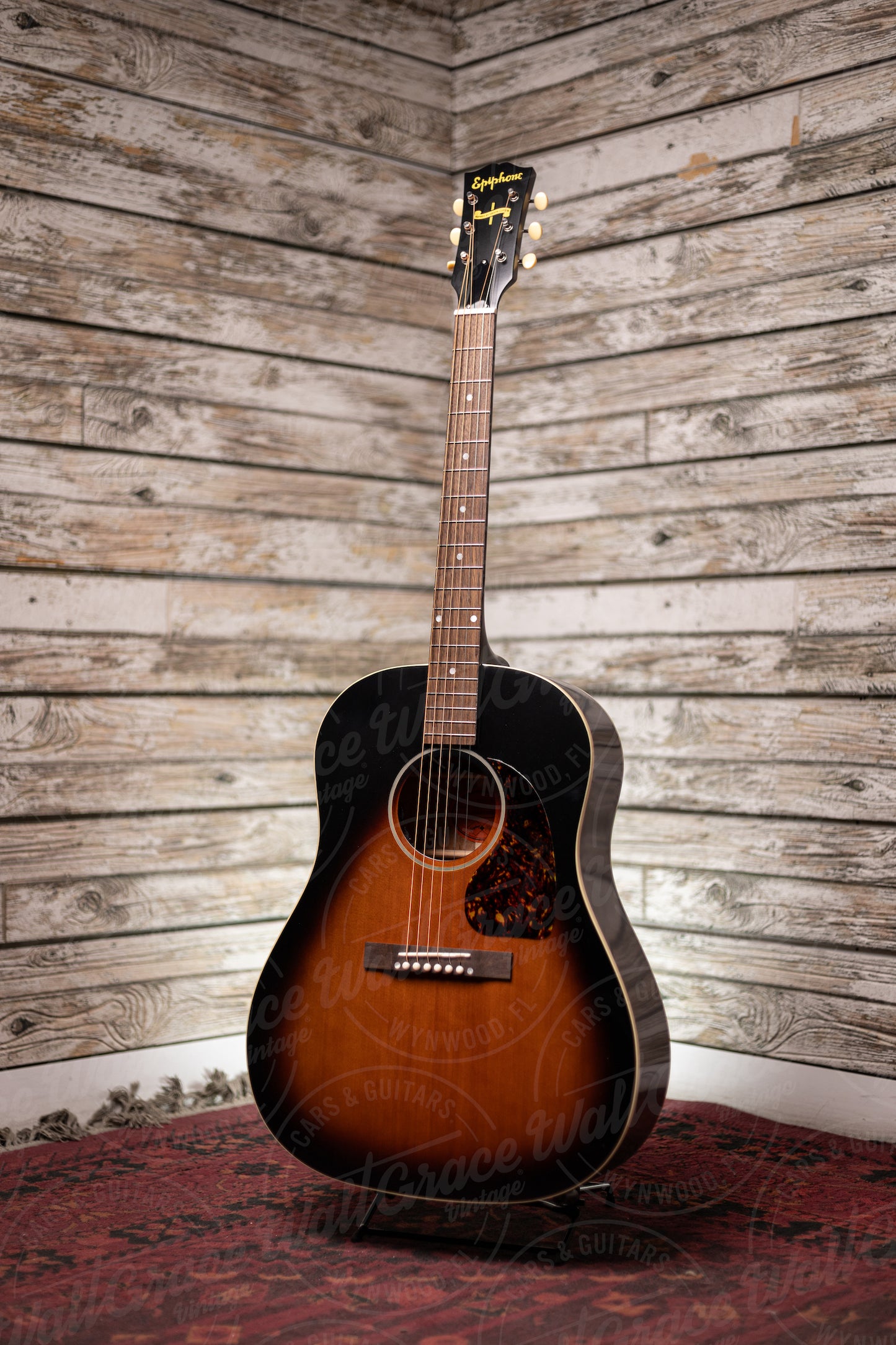 Epiphone 1942 Banner J-45 Acoustic Guitar - Vintage Sunburst VOS