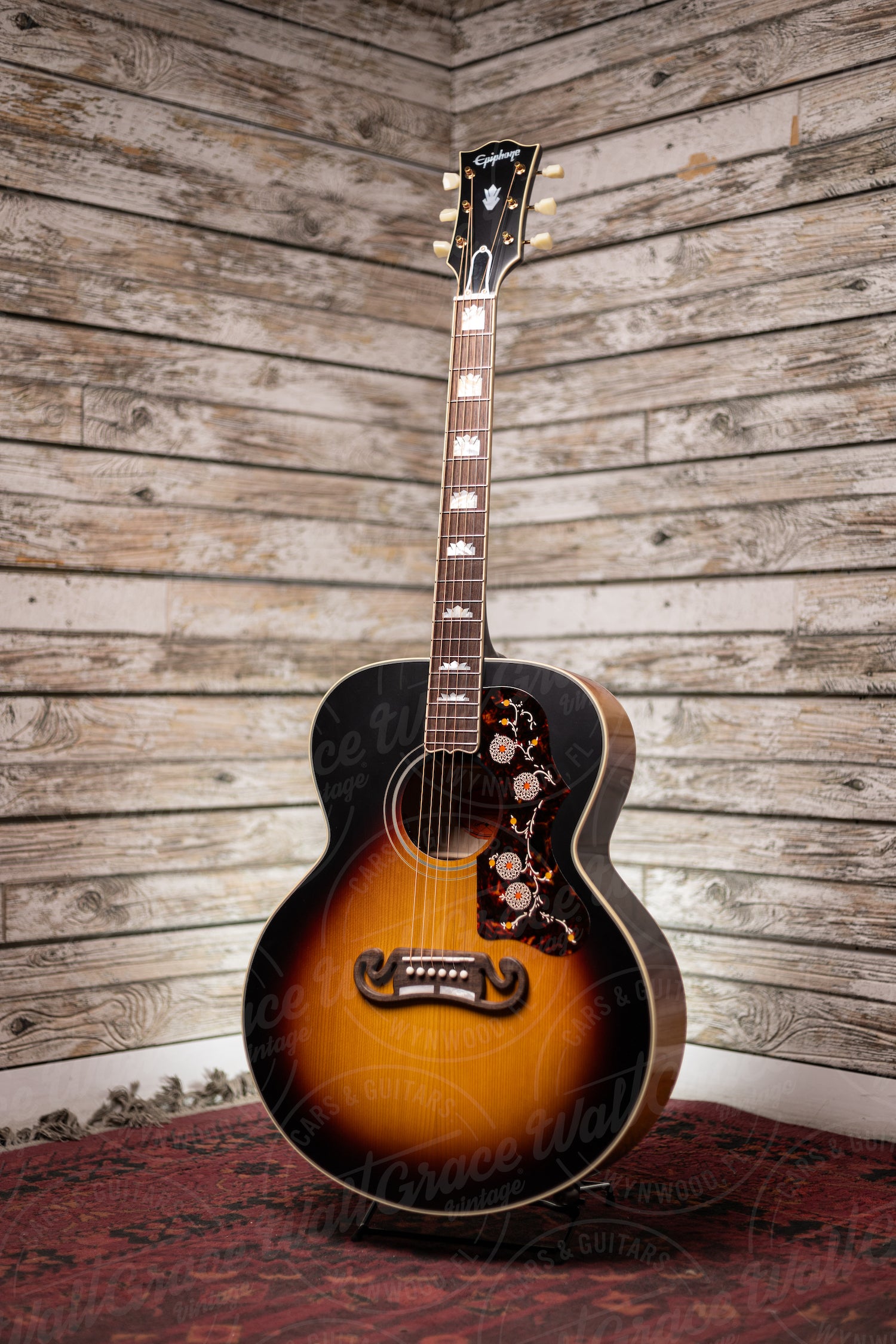 Epiphone 1957 SJ-200 Acoustic Guitar - Vintage Sunburst VOS