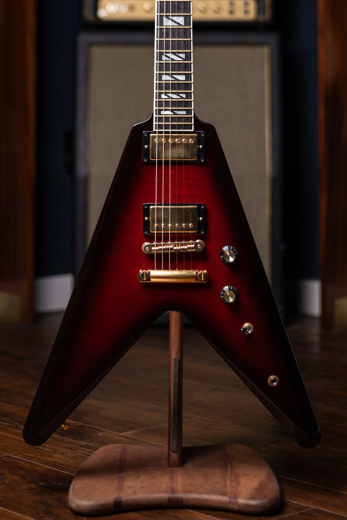 2008 Gibson Custom Shop 50th Anniversary Flying V Ltd Edition Electric Guitar - Brimstone Burst