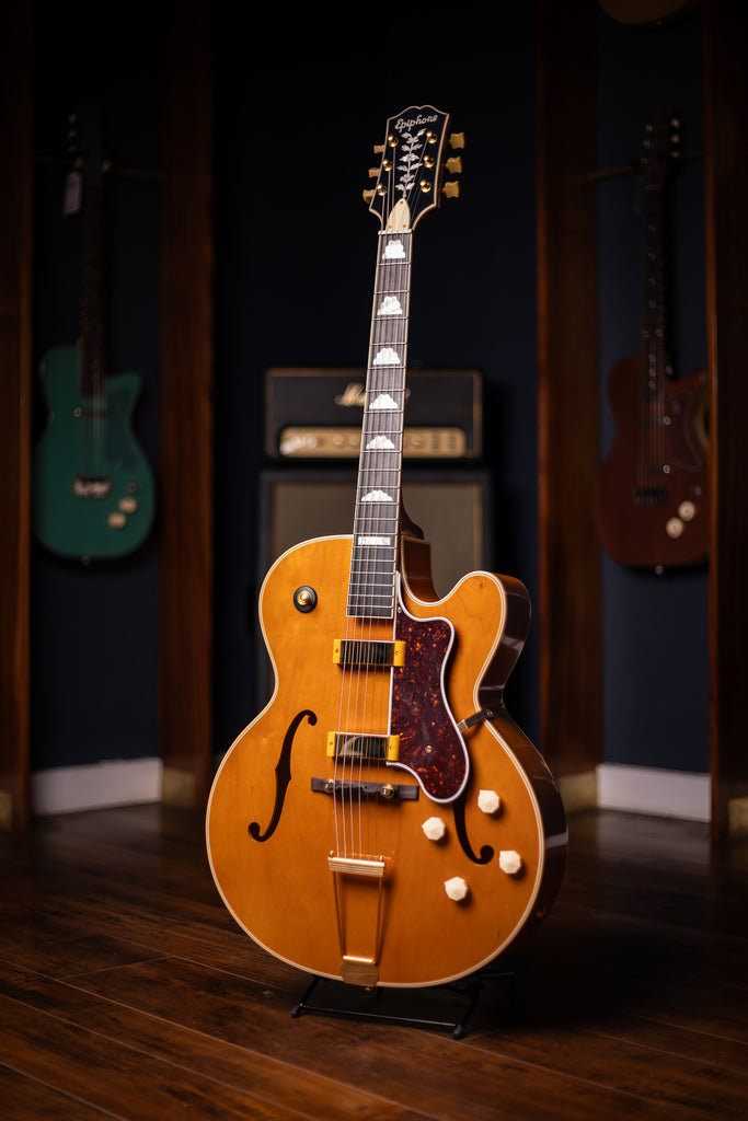 Epiphone 150th Anniversary Zephyr DeLuxe Regent Hollowbody Electric Guitar - Aged Antique Natural