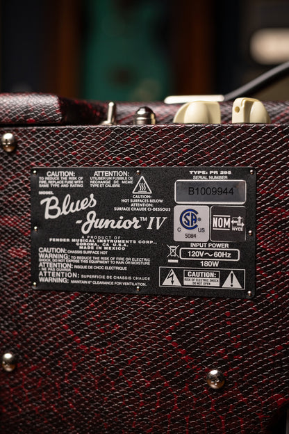 Fender Blues Junior IV Red Snakeskin Texas heat 120V