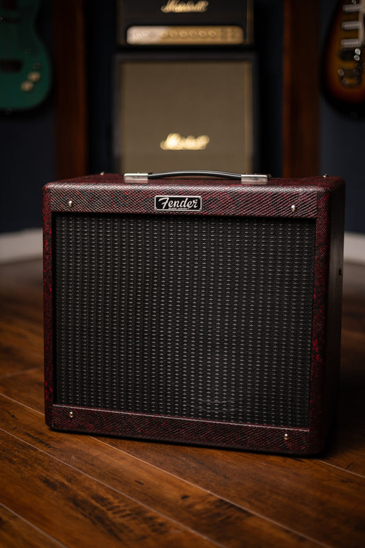 Fender Blues Junior IV Red Snakeskin Texas heat 120V