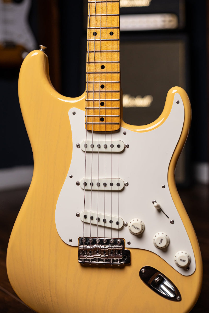 2018 Fender Custom Shop Wildwood 10 Dealer Select 1955 Stratocaster Electric Guitar - NoCaster Blonde