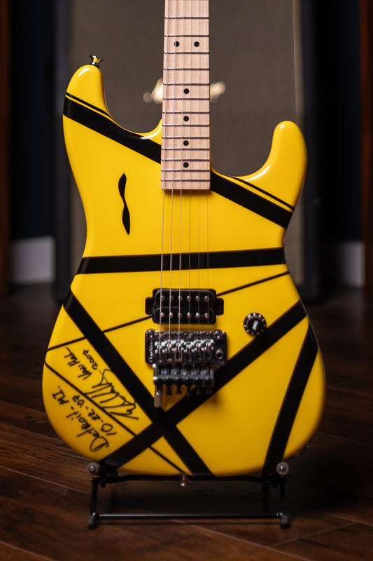2007 EVH Striped Detroit - Yellow, Black