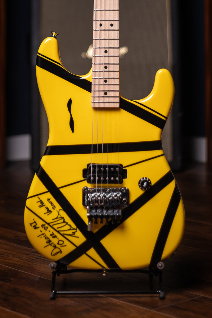 2007 EVH Striped Detroit - Yellow, Black