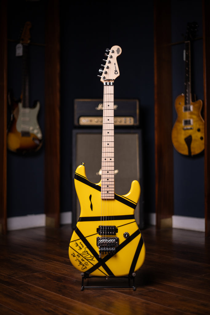 2007 EVH Striped Detroit - Yellow, Black