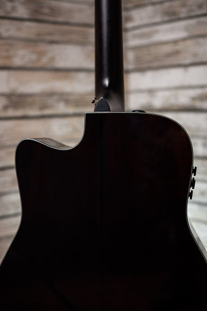 Yamaha TAG3 C TransAcoustic Dreadnought Acoustic-Electric Guitar - Sand Burst