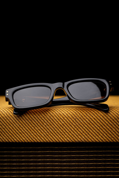 Johann Wolff Sunglasses - Konrad in Black w/ Brown Polarized Lenses