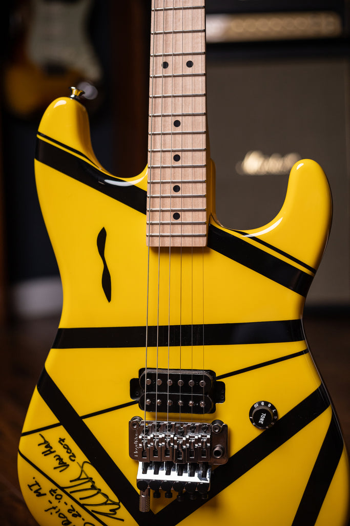 2007 EVH Striped Detroit - Yellow, Black