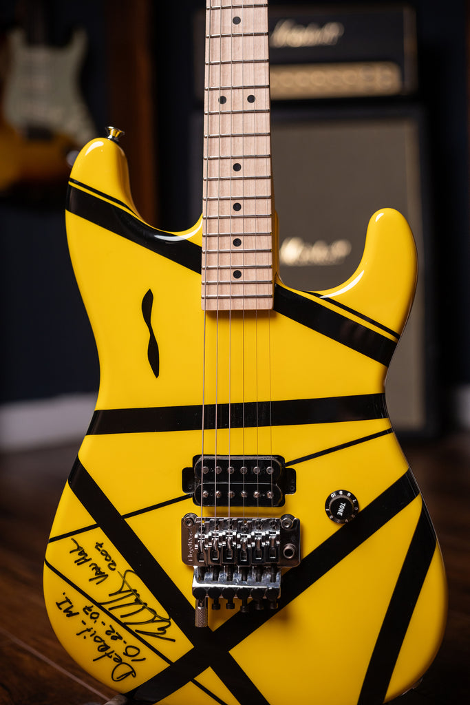 2007 EVH Striped Detroit - Yellow, Black