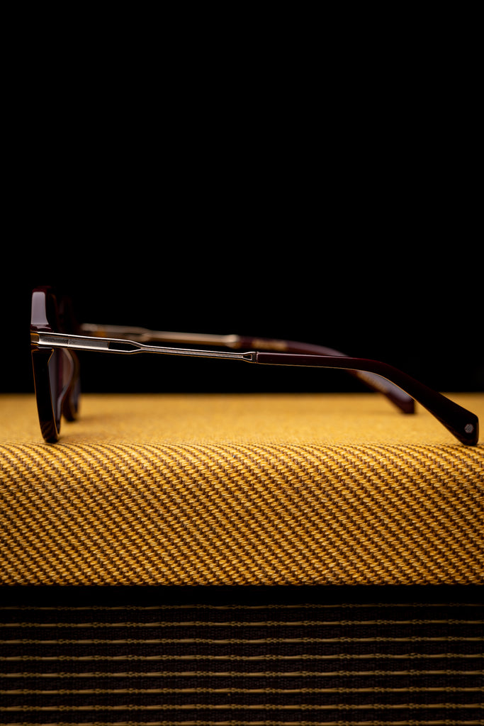 Johann Wolff Sunglasses - Bernau in Burgundy w/ Brown Polarized Lenses