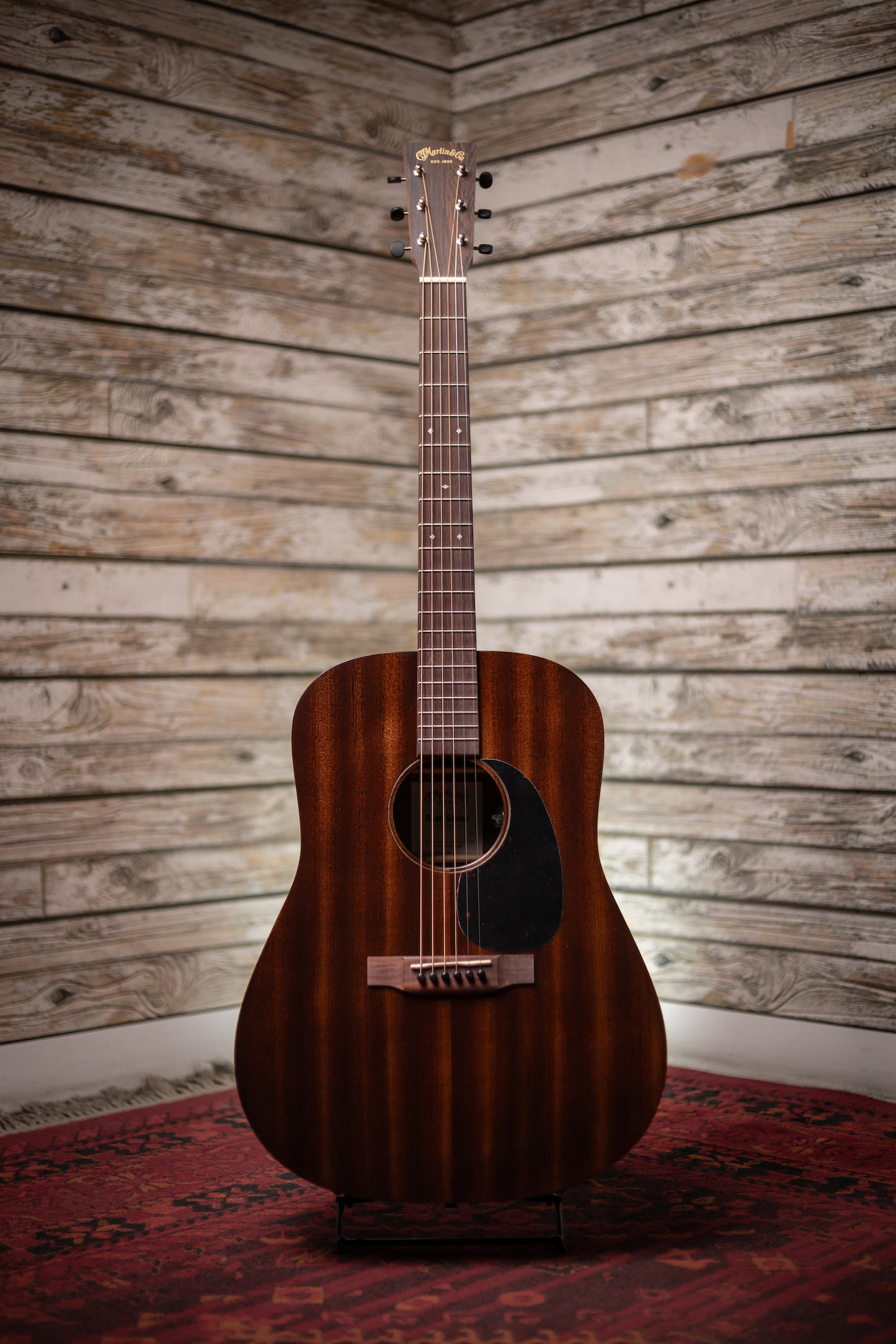 Martin D-10E Retro Sapele Acoustic Electric Guitar - Dark Mahogany