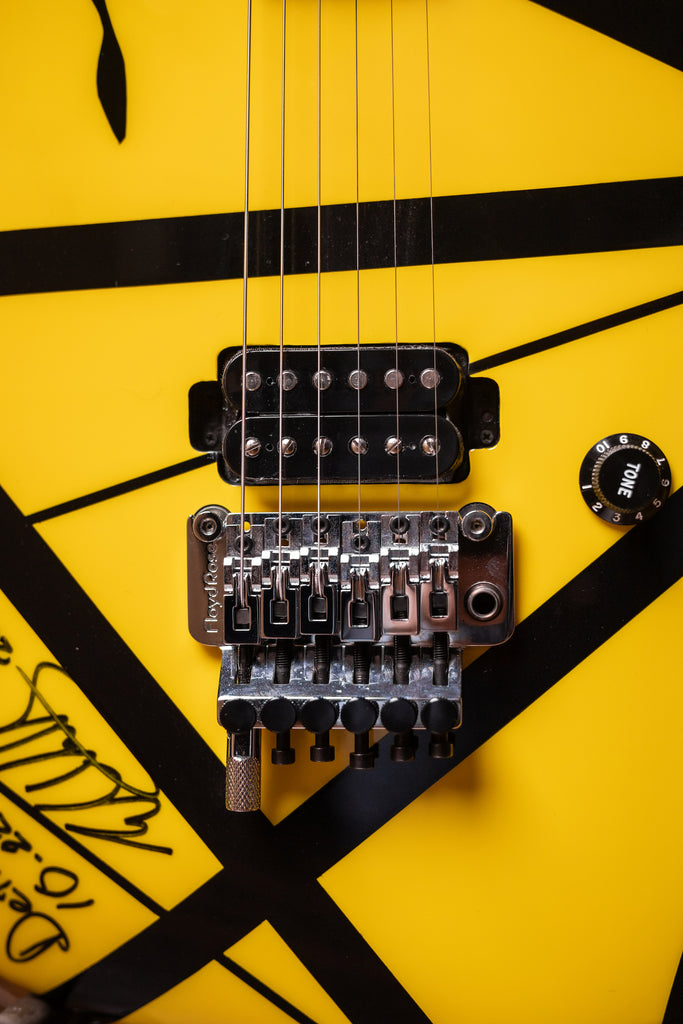 2007 EVH Striped Detroit - Yellow, Black