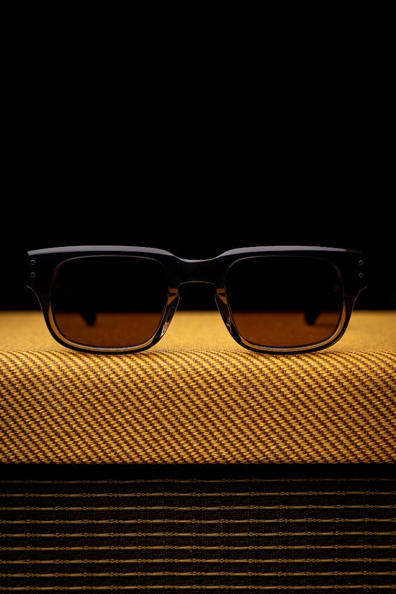 Johann Wolff Sunglasses - Martin in Black Fade w/ Brown Polarized Lenses