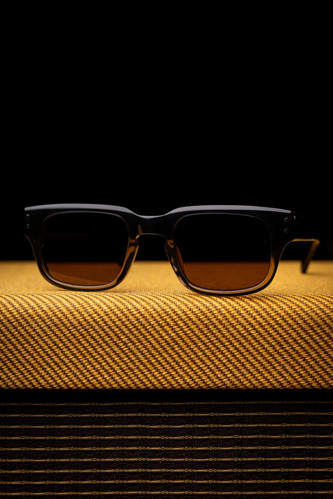Johann Wolff Sunglasses - Martin in Black Fade w/ Brown Polarized Lenses