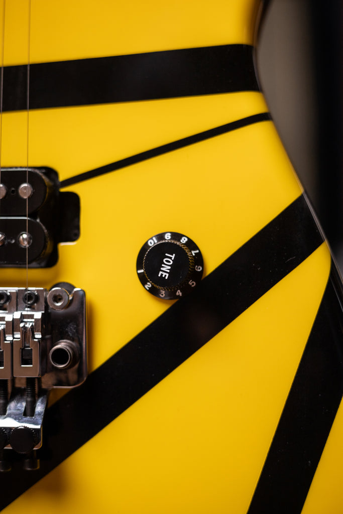 2007 EVH Striped Detroit - Yellow, Black