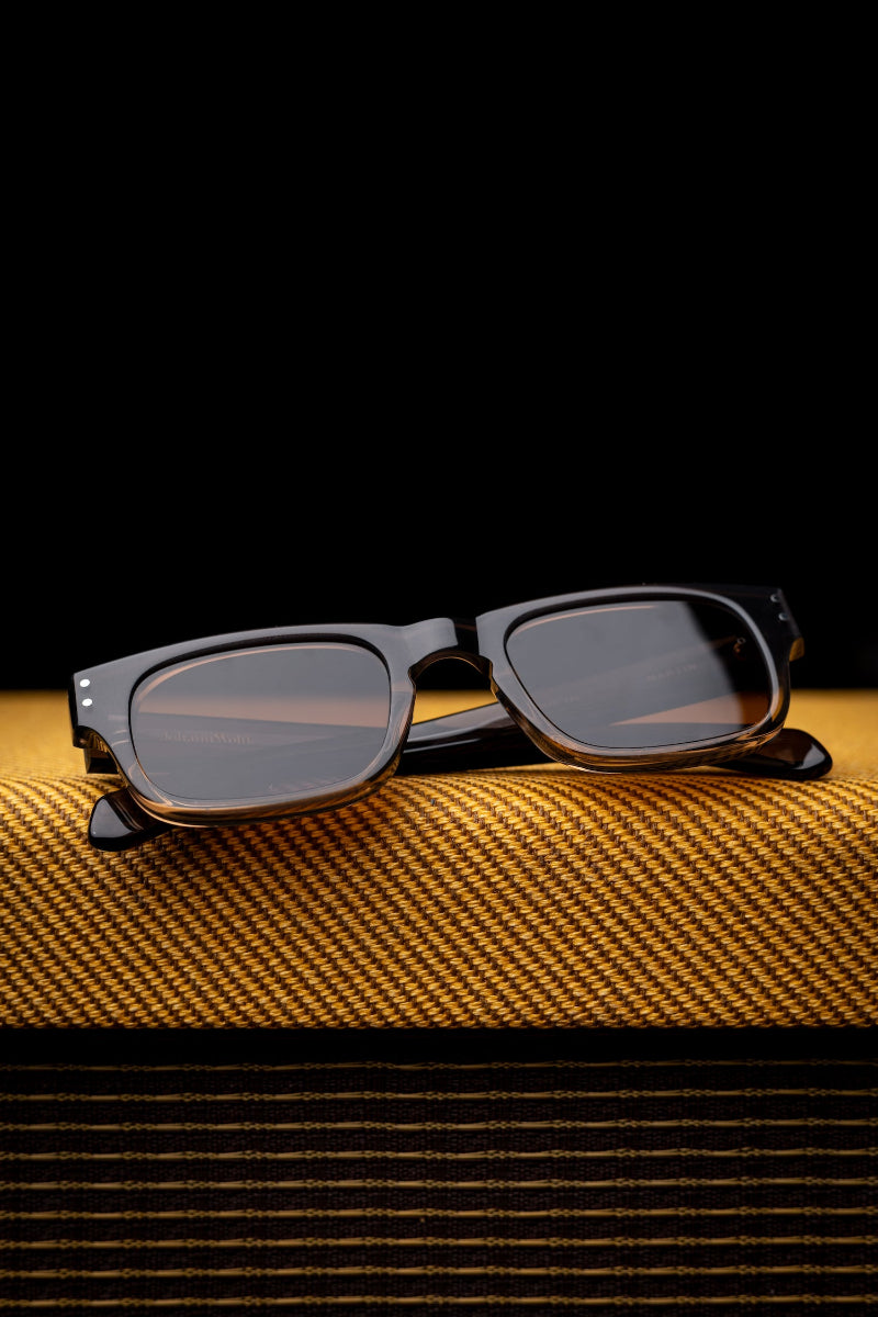 Johann Wolff Sunglasses - Martin in Black Fade w/ Brown Polarized Lenses