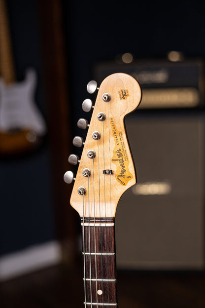2014 Fender Custom Shop 1963 Stratocaster Relic Electric Guitar - Olympic White