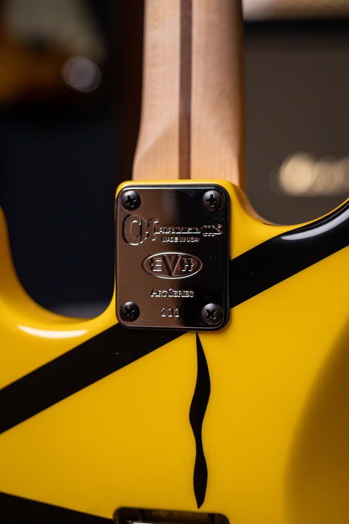 2007 EVH Striped Detroit - Yellow, Black