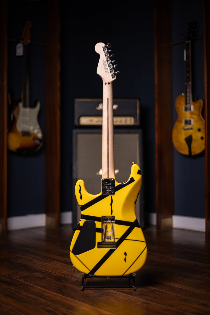 2007 EVH Striped Detroit - Yellow, Black