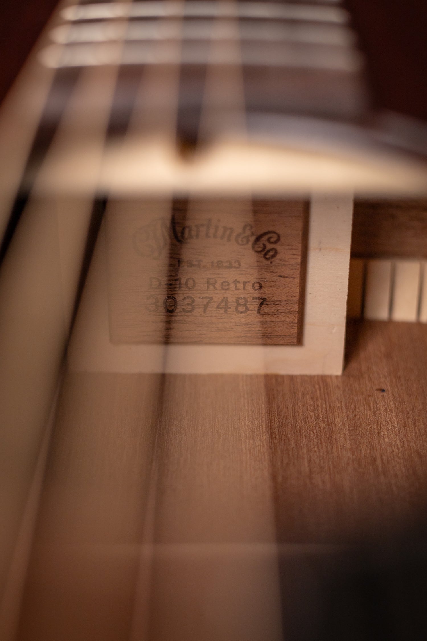 Martin D-10E Retro Sapele Acoustic Electric - Dark Mahogany
