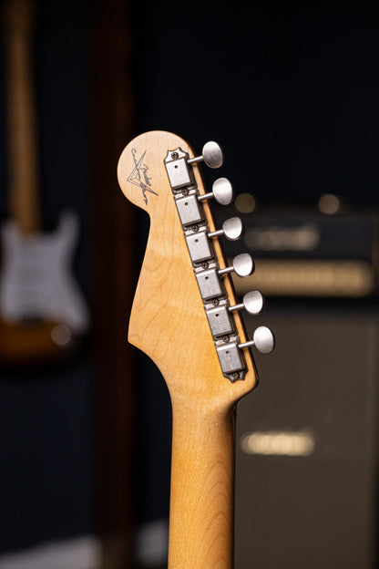 2014 Fender Custom Shop 1963 Stratocaster Relic Electric Guitar - Olympic White