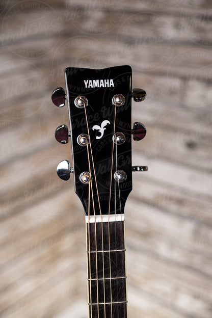 Yamaha FG-TA TransAcoustic Dreadnought Guitar - Black