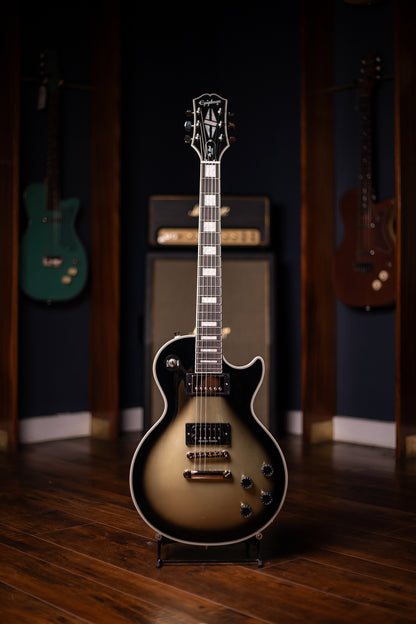 Epiphone - Adam Jones Les Paul Custom Art Collection: Korin Faught’s “Sensation”, Electric Guitar - Antique Silverburst