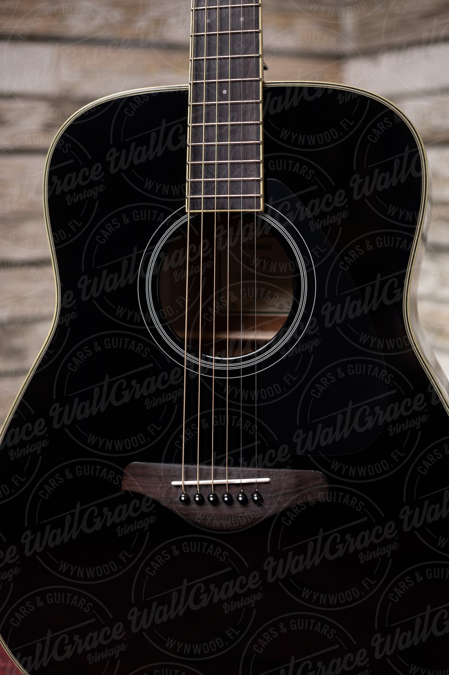 Yamaha FG-TA TransAcoustic Dreadnought Guitar - Black