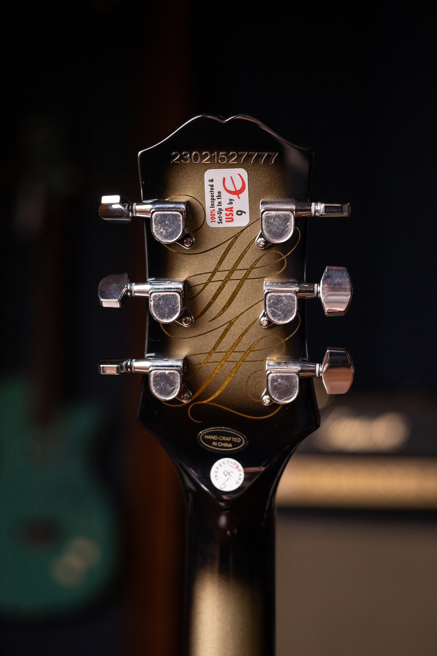 Epiphone - Adam Jones Les Paul Custom Art Collection: Korin Faught’s “Sensation”, Electric Guitar - Antique Silverburst