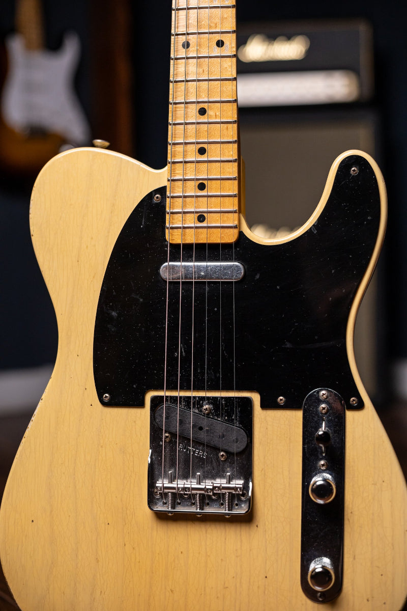 2019 Fender Custom Shop Willcutt 4 1954 Telecaster Relic Electric Guitar - Butterscotch