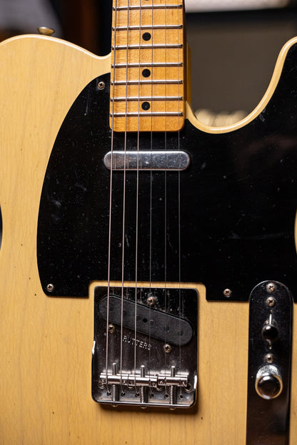 2019 Fender Custom Shop Willcutt 4 1954 Telecaster Relic Electric Guitar - Butterscotch