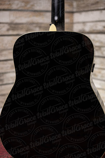 Yamaha FG-TA TransAcoustic Dreadnought Guitar - Black