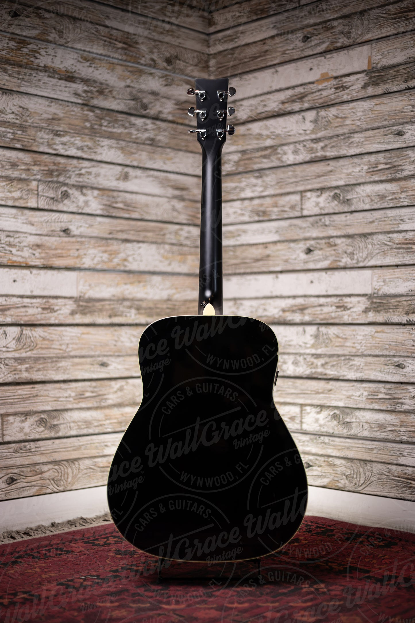 Yamaha FG-TA TransAcoustic Dreadnought Guitar - Black