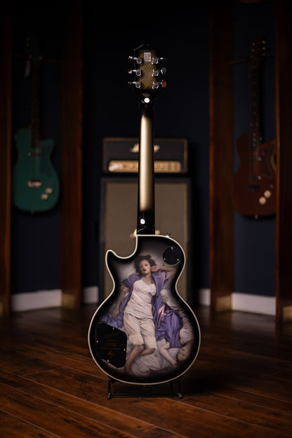 Epiphone - Adam Jones Les Paul Custom Art Collection: Korin Faught’s “Sensation”, Electric Guitar - Antique Silverburst