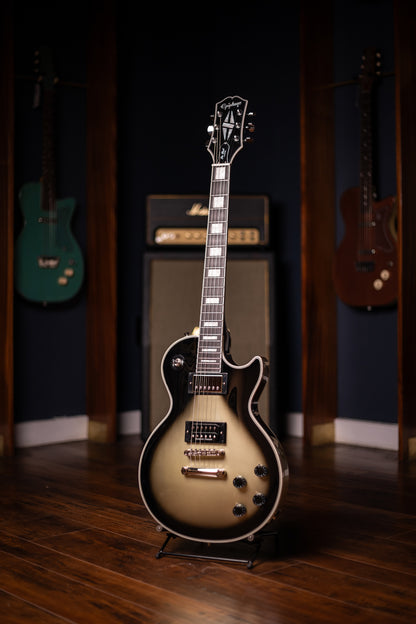 Epiphone - Adam Jones Les Paul Custom Art Collection: Korin Faught’s “Sensation”, Electric Guitar - Antique Silverburst