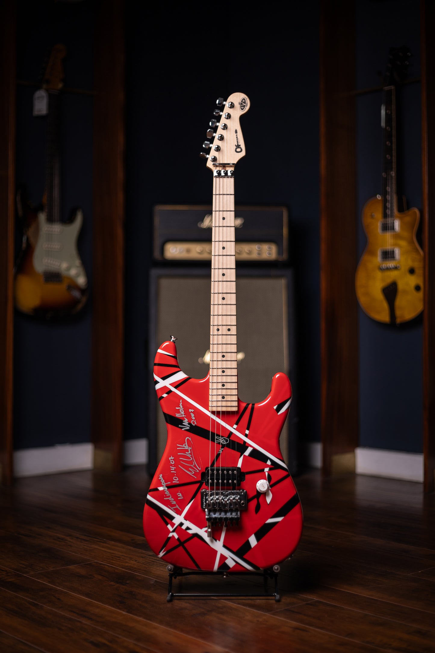 2007 Charvel EVH Striped Indianapolis - Red, Black, White