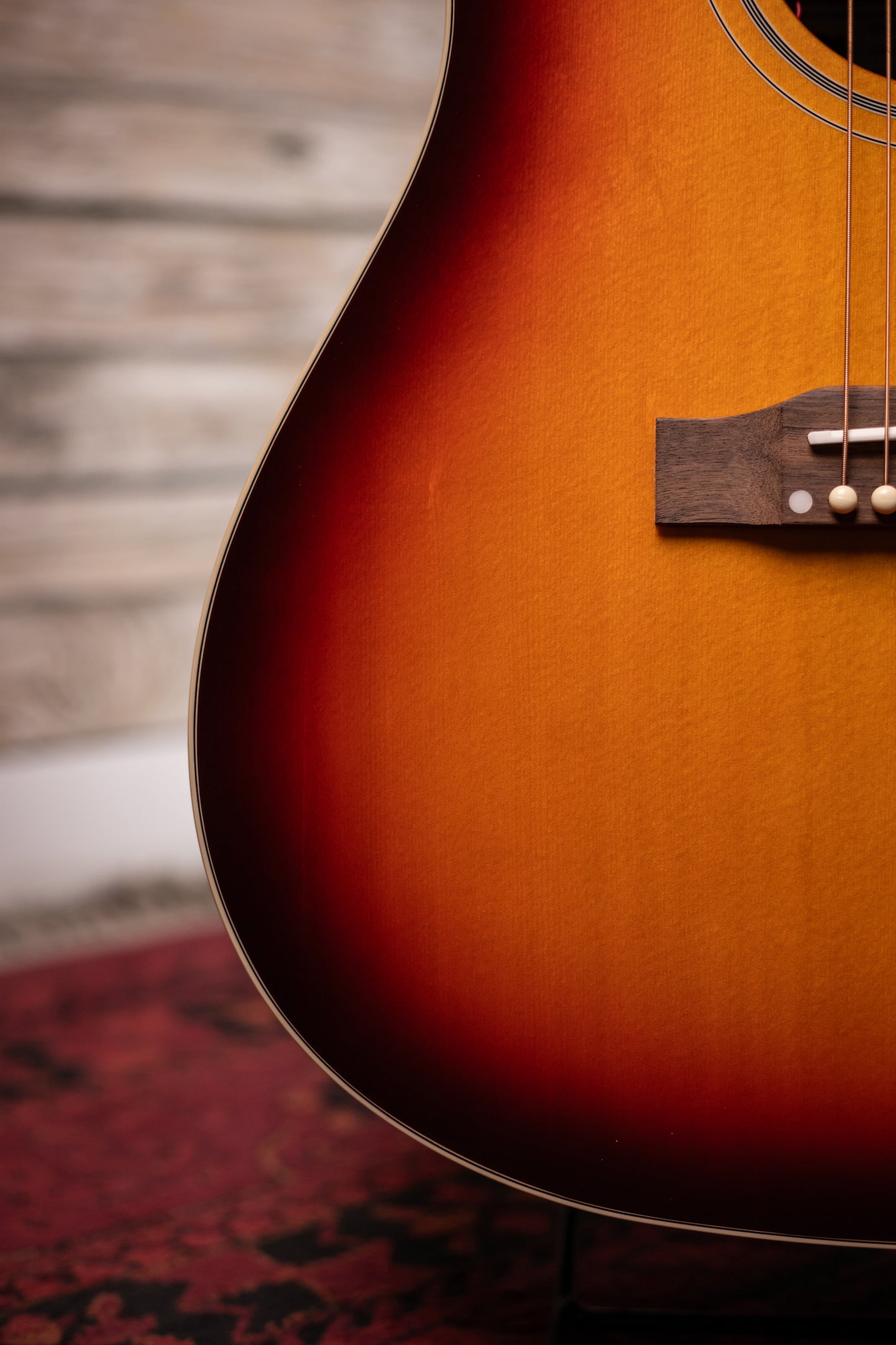Epiphone Masterbilt Texan Acoustic-Electric Guitar - Faded Cherry Aged