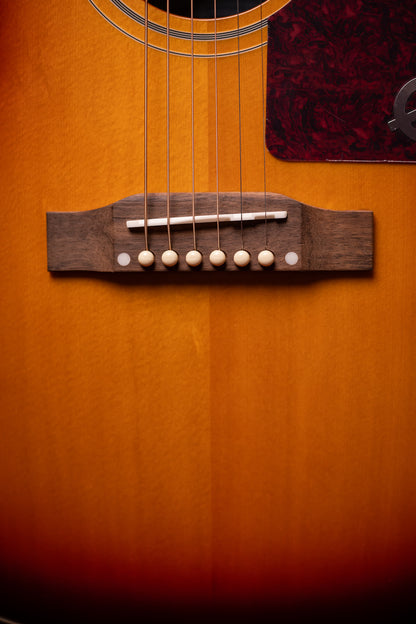 Epiphone Masterbilt Texan Acoustic-Electric Guitar - Faded Cherry Aged