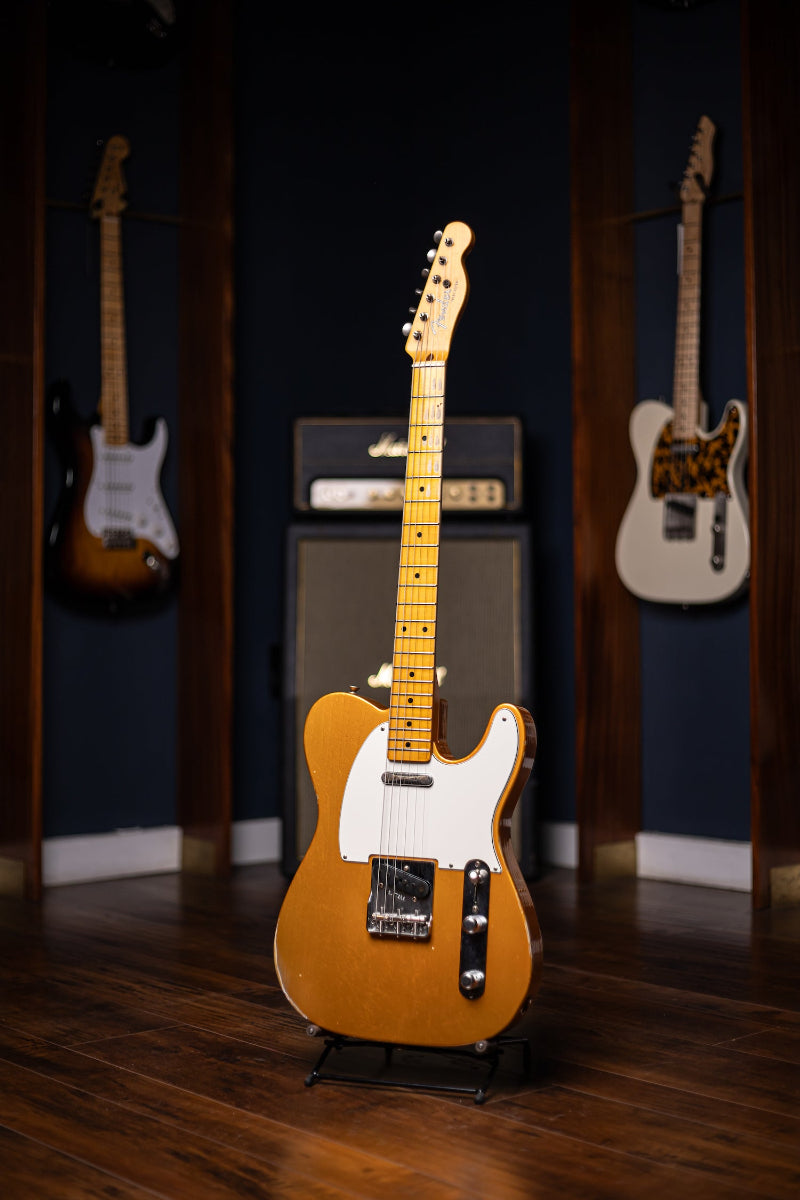 2016 Fender Custom Shop Wildwood 1955 Telecaster Relic Electric Guitar - Candy Tangerine