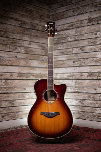 Yamaha FSC-TA TransAcoustic Concert Acoustic Guitar - Brown Sunburst