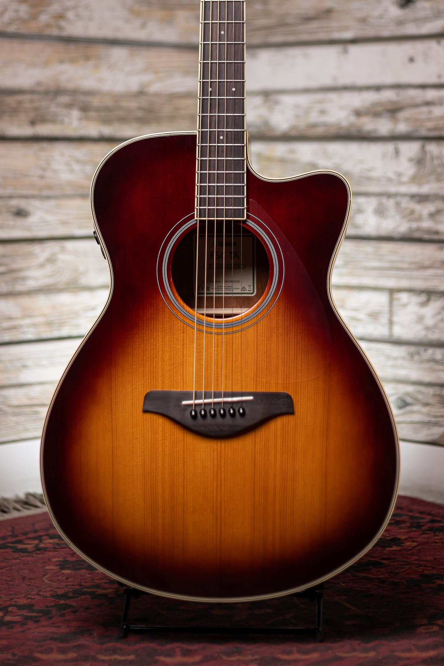 Yamaha FSC-TA TransAcoustic Concert Acoustic Guitar - Brown Sunburst