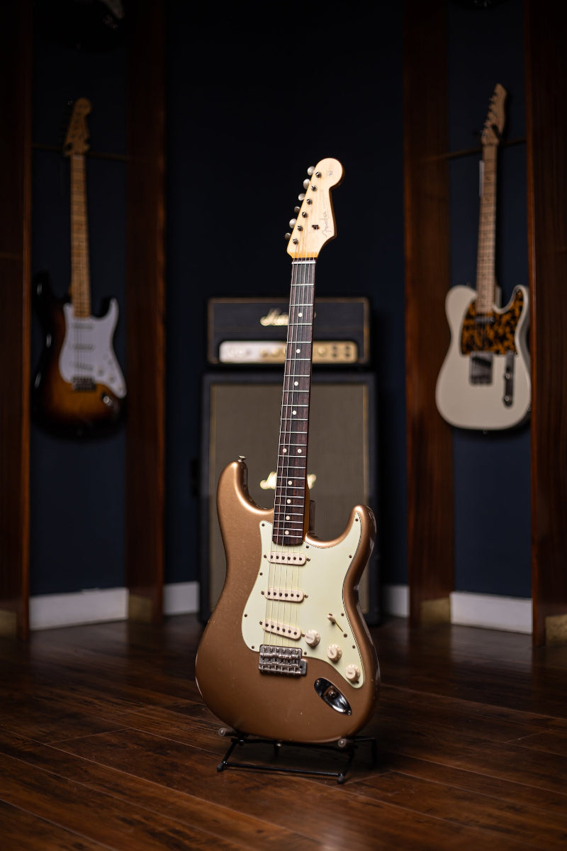 2011 Fender Custom Shop 1960 Stratocaster Relic Electric Guitar - Firemist Gold