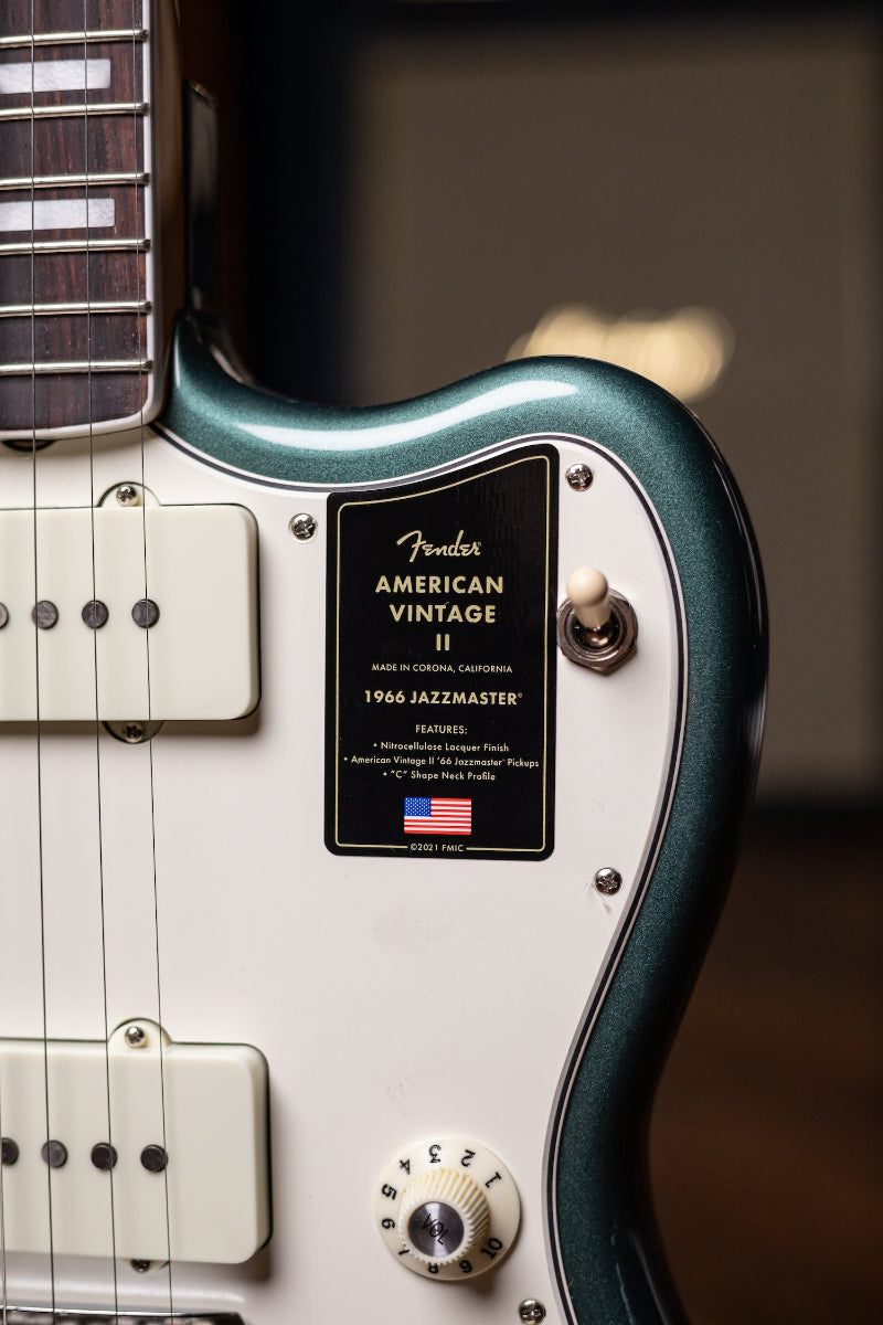 Fender American Vintage II 1966 Jazzmaster Electric Guitar - Sherwood Green Metallic